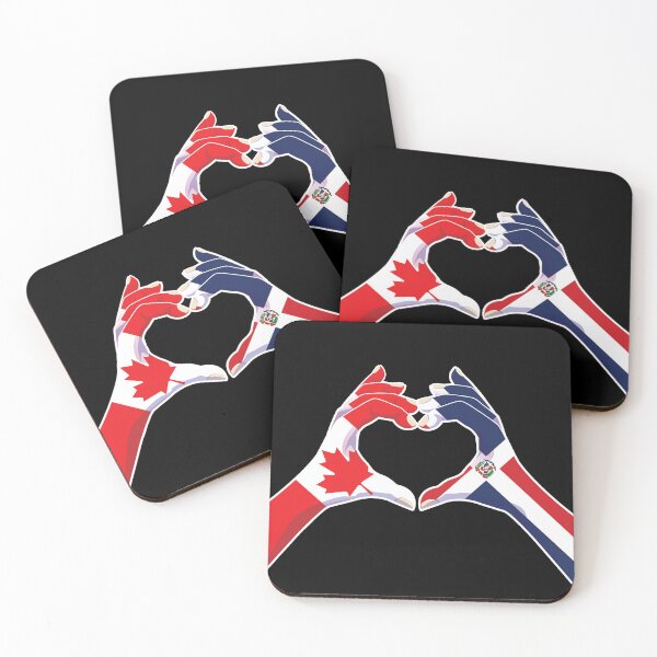 Item preview, Dominican Republic Canadian Canada Love Heart Peace designed and sold by FlagX.