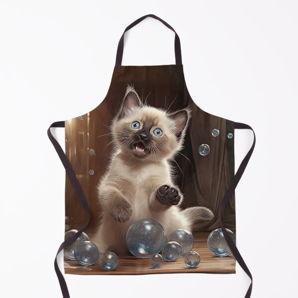 Item preview, Siamese Kitten Playing with Bubbles designed and sold by Elisabeth Lucas.