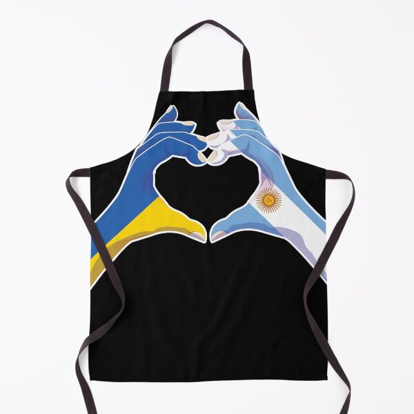 Item preview, Argentina Argentine Argentinean Argentinian Ukraine Ukrainian Love Heart Peace designed and sold by FlagX.