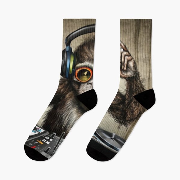 Item preview, DJ Monkey Stencil Graffiti designed and sold by Bomax121.