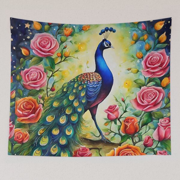 Item preview,  Peacock in a  garden designed and sold by Oorviart.