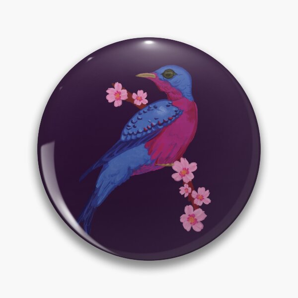 Aperçu de l'œuvre Cotinga à poitrine violette - Bi+ Pride Flag Maison et vêtements créée et vendue par Emroar.