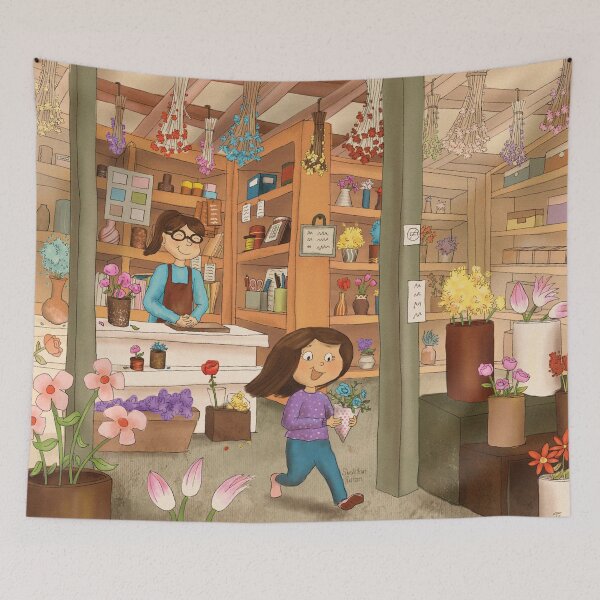 Item preview, Floral Shop Illustration | Taichung, Taiwan designed and sold by Sheridan T.