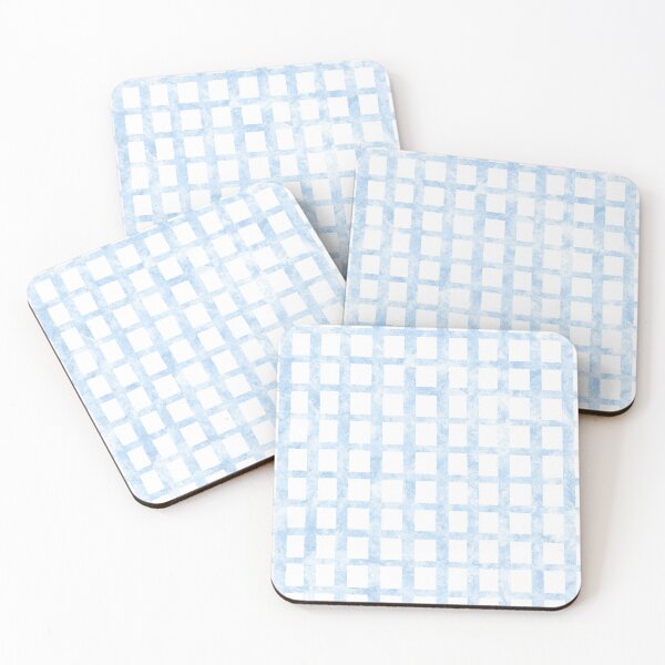 Item preview, Frosty Blue Grid Pattern designed and sold by PrettyPixel0.