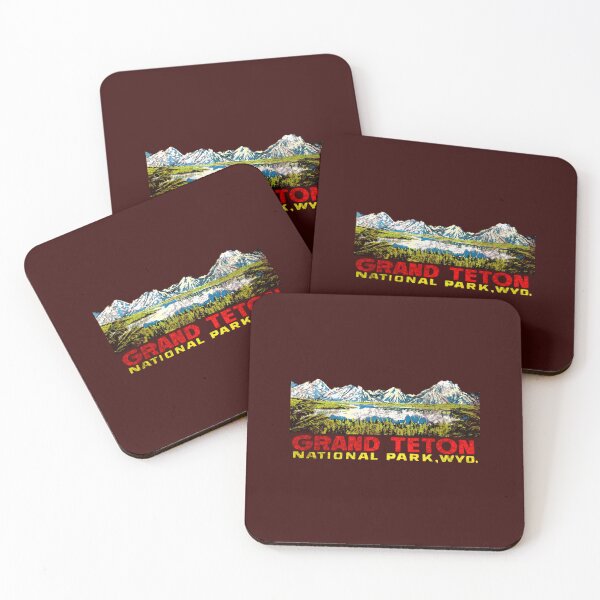 Item preview, Grand Teton National Park Vintage Travel Decal 2  designed and sold by Wilburn22.