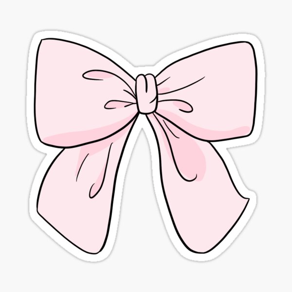 Cute Lavender Bow Sticker for Sale by The Sticker Shop