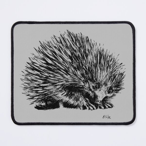 Item preview, Australian animal Echidna shortnose black designed and sold by Lauren Elise Art.