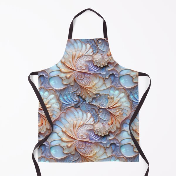 Item preview, Art Nouveau Ethereal Seashell Spiral Patterns in Iridescent Hues designed and sold by polonuim210.