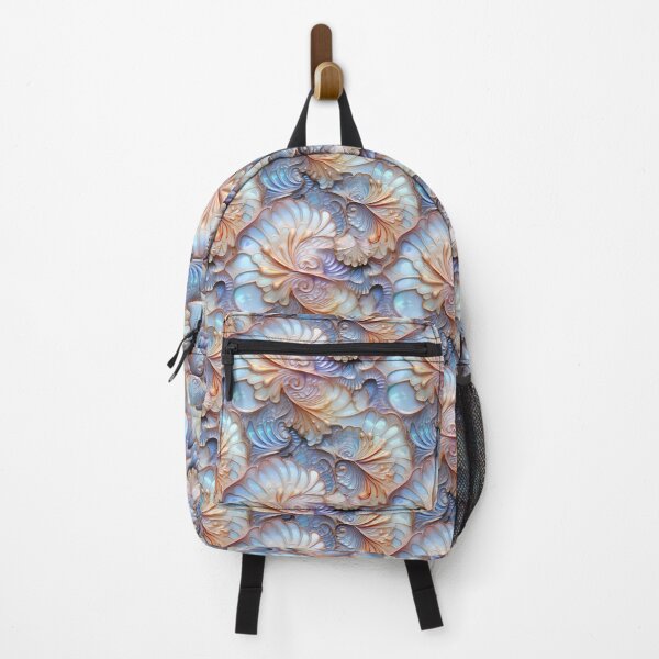 Item preview, Art Nouveau Ethereal Seashell Spiral Patterns in Iridescent Hues designed and sold by polonuim210.
