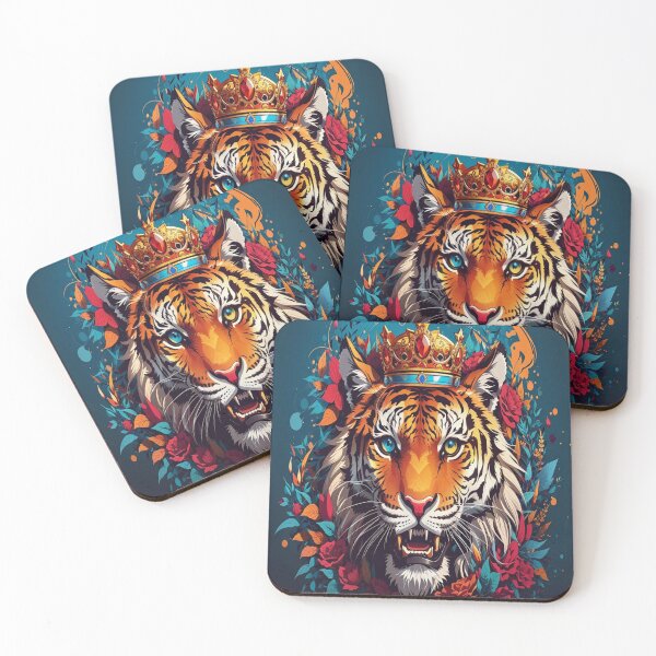 Item preview, King Tiger - Abstract - Floral - Digital Art Design designed and sold by TheHappyK.