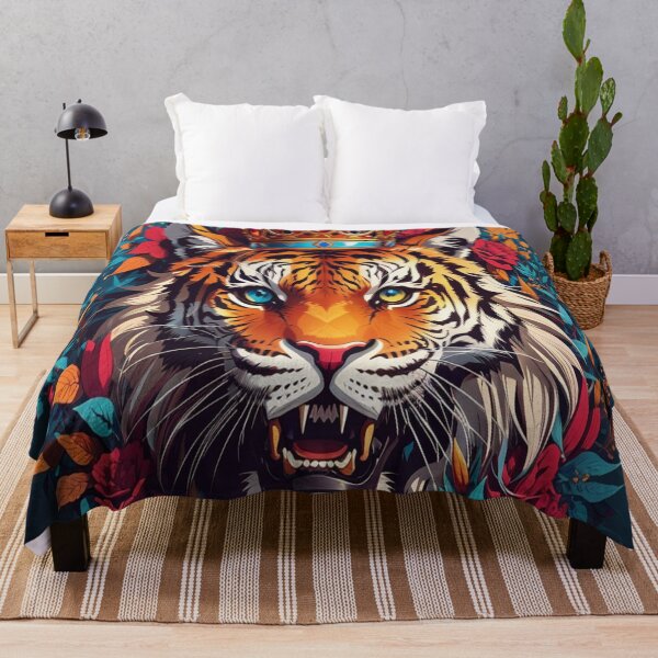 Item preview, King Tiger - Abstract - Floral - Digital Art Design designed and sold by TheHappyK.