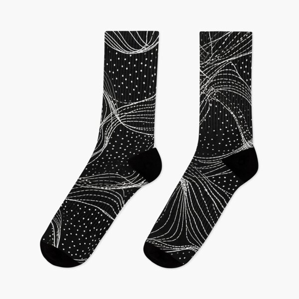 Item preview, Modern Elegance - Black Line & Dot Pattern designed and sold by PaintbrushPlace.