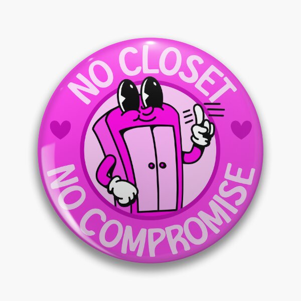 Item preview, No Closet No Compromise - Cute Pink Cartoon designed and sold by Picket Club.