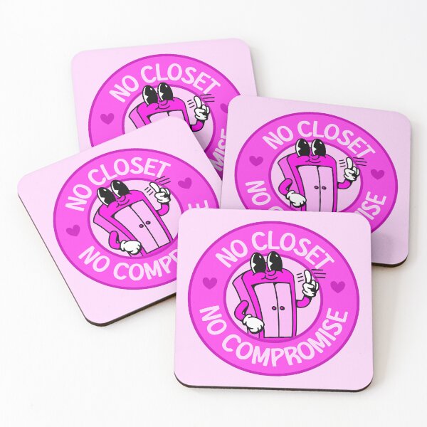 Item preview, No Closet No Compromise - Cute Pink Cartoon designed and sold by Picket Club.