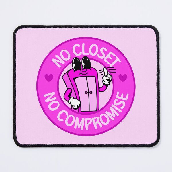 Item preview, No Closet No Compromise - Cute Pink Cartoon designed and sold by Picket Club.