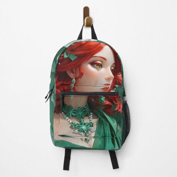 Item preview, Beautiful Redhair holiday princess with green dress designed and sold by PCGDrawing.