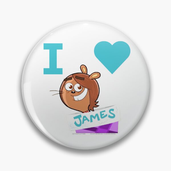 Item preview,  I Love James (Yard Squirrel) designed and sold by ArtThatGlitters.