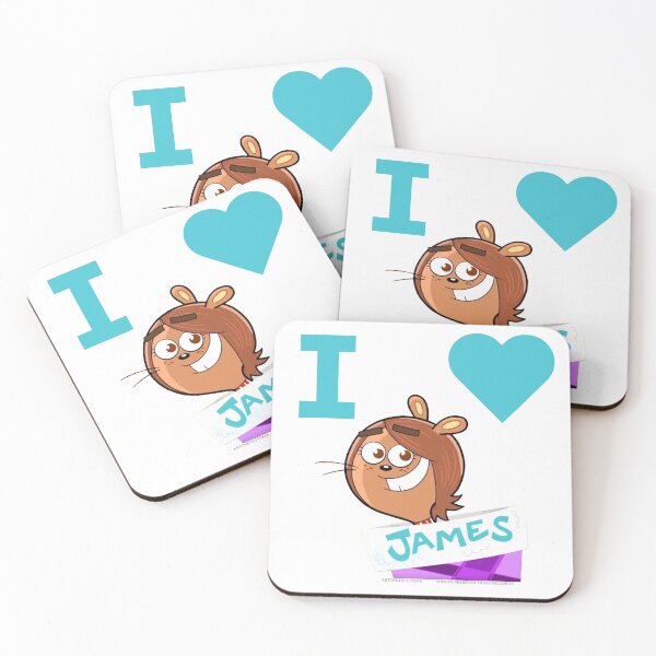 Item preview,  I Love James (Yard Squirrel) designed and sold by ArtThatGlitters.