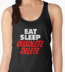 WOKEN MATT HARDY EAT SLEEP OBSOLETE DELETE Women's Tank Top