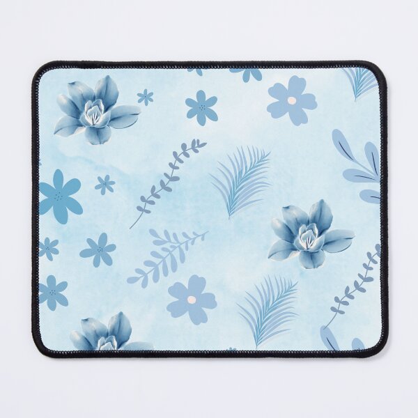 Item preview, Blue Leaves and Flowers  designed and sold by debielongakit.