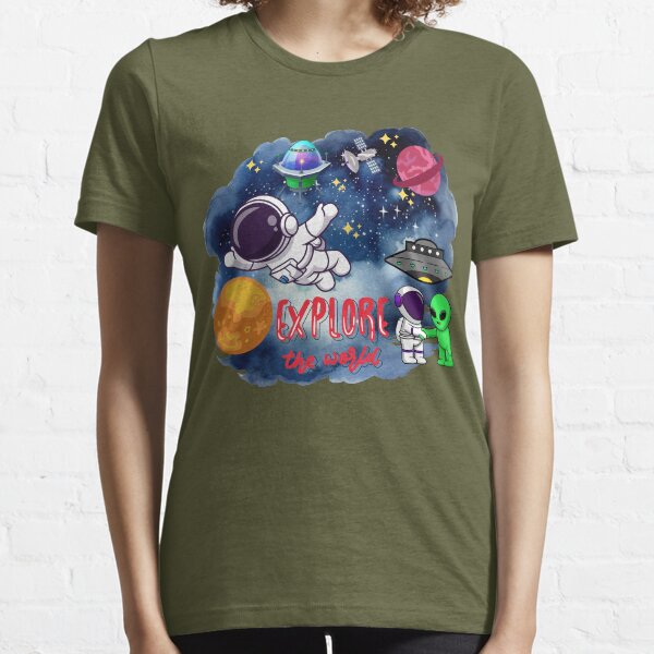astronaut exploring the earth Essential T-Shirt