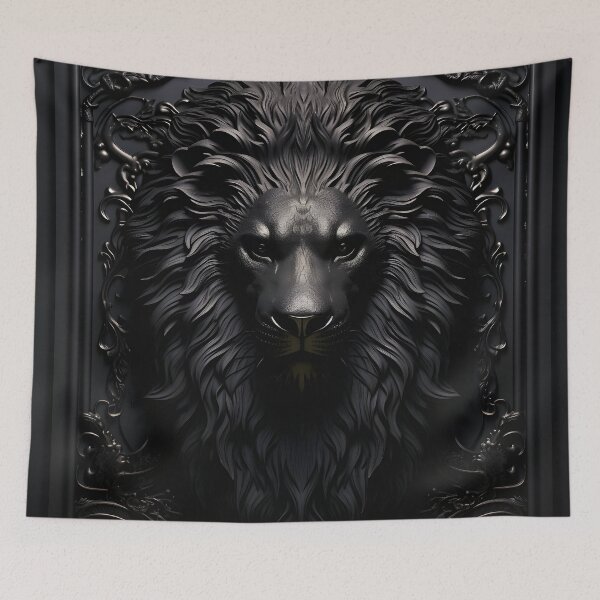 Aperçu de l'œuvre superbe impression de lion gravée au laser créée et vendue par dcrc.