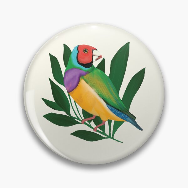 Item preview, Gouldian Finch- Pan Pride Flag Home & Apparel designed and sold by Emroar.