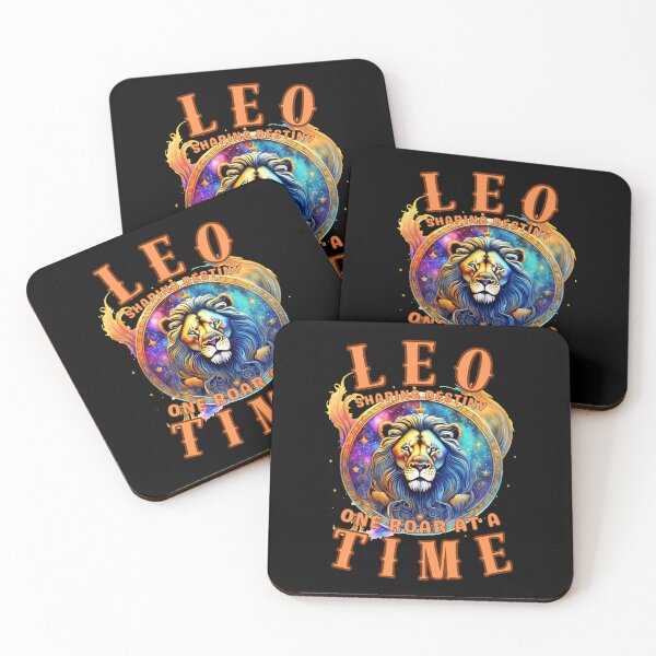 Item preview, Leo: Shaping Destiny, One Roar At A Time. leo quote designed and sold by ZodiacWonders.