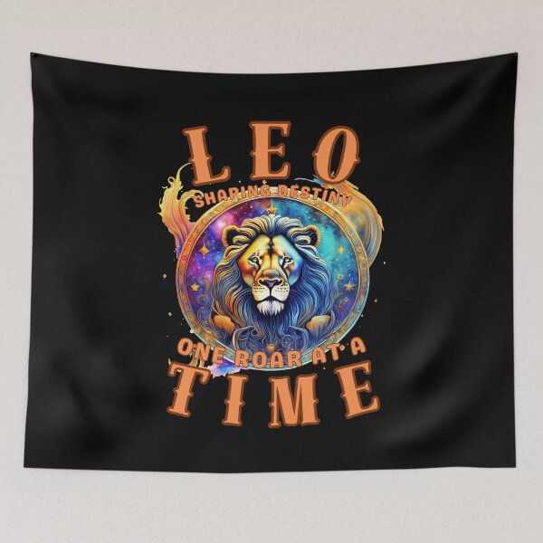 Item preview, Leo: Shaping Destiny, One Roar At A Time. leo quote designed and sold by ZodiacWonders.
