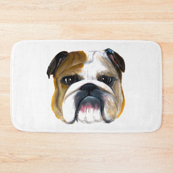 Item preview, English Bulldog acrylic painting designed and sold by Funsize-Art.