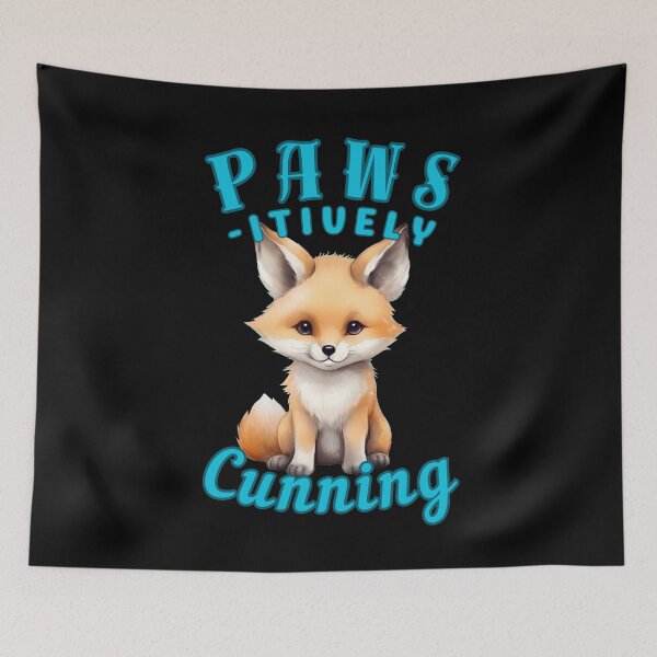 Item preview, Paws-Itively Cunning. fox face designed and sold by FoxVibes.