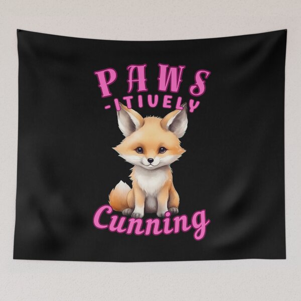 Item preview, Paws-Itively Cunning. cool fox designed and sold by FoxVibes.