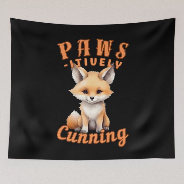 Item preview, Paws-Itively Cunning. fox portrait designed and sold by FoxVibes.