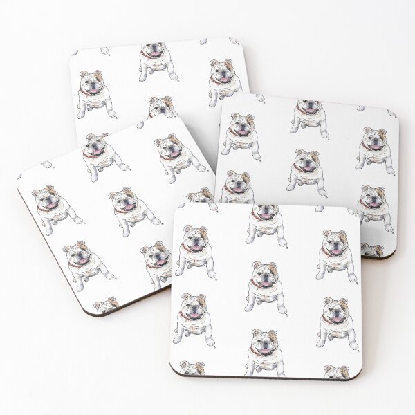 Item preview, White and Tan English Bulldog designed and sold by rita-andi.