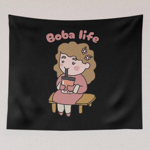 Item preview, Bubble tea lover kawaii girl  designed and sold by Artistusha.