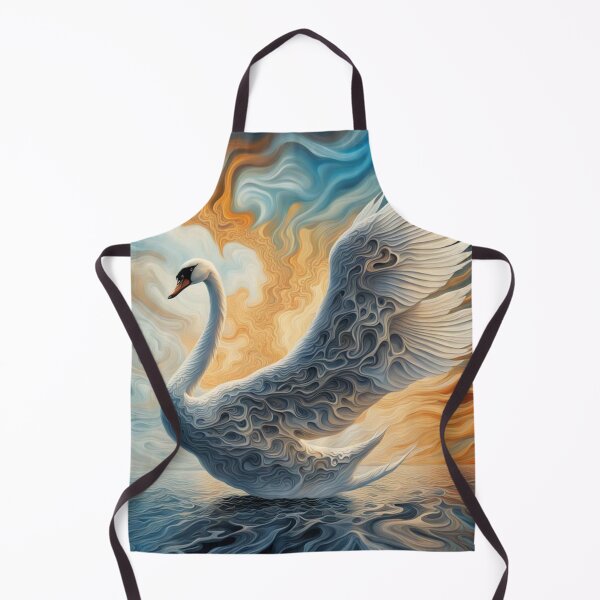 Item preview, Embroidered Swan designed and sold by purplesensation.