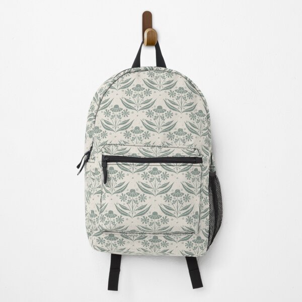 Item preview, Sage green helenium block print designed and sold by tamongg14.