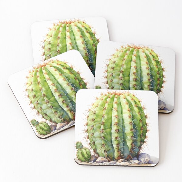 Item preview, Barrel Cactus on Rocks designed and sold by pawmad.