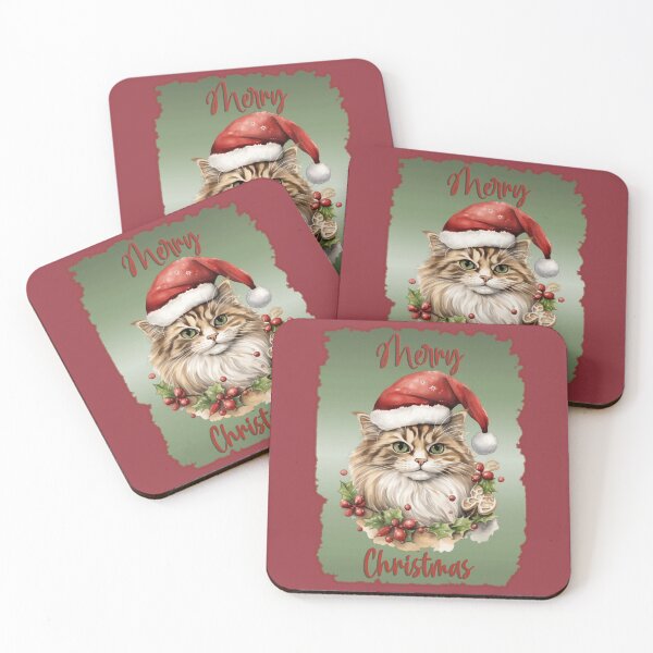 Item preview, Merry Christmas (Cat) designed and sold by Lisa Weber.