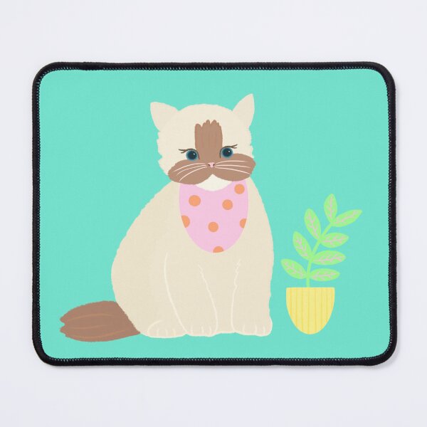 Item preview, Siamese cat and prayer plant designed and sold by artby-yuri.