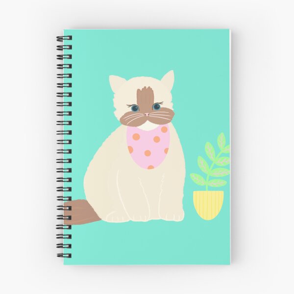 Item preview, Siamese cat and prayer plant  designed and sold by artby-yuri.