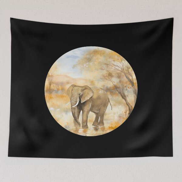 Item preview, African Elephant designed and sold by ElephantVibes.