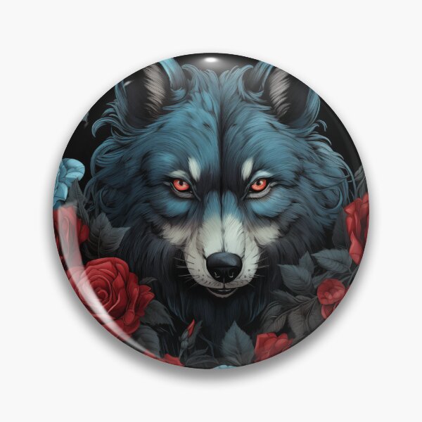 Item preview, Wolfdog And Roses designed and sold by Nocturne  Paws.