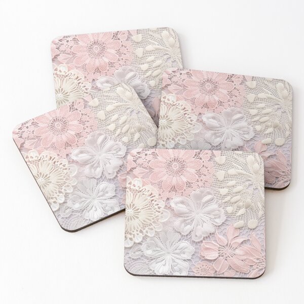 Item preview, Elegant Pastel Lace - Delicate Intricate Pattern Design designed and sold by PaintbrushPlace.