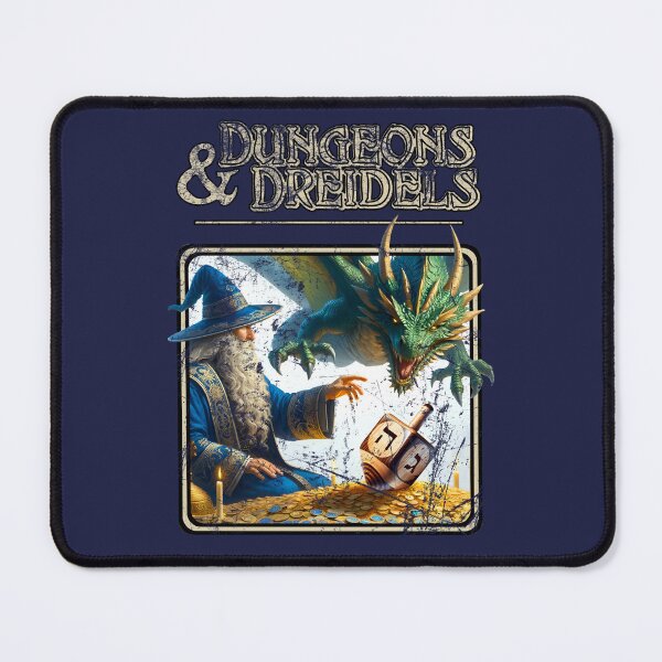 Item preview, Funny Hanukkah Dreidel - Dungeons and Dreidels - A Spin on a Classic Game designed and sold by goldentusk.
