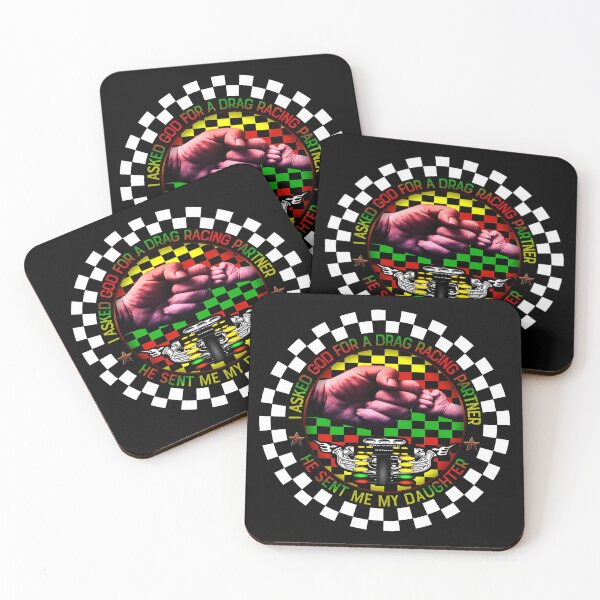 Item preview, I Asked God drag racing partner he sent me daughter. designed and sold by momoworlddesign.