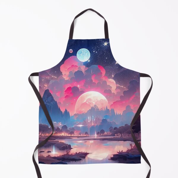 Item preview, Fantasy Meets Reality - Surreal Space and Nature Landscape designed and sold by PaintbrushPlace.