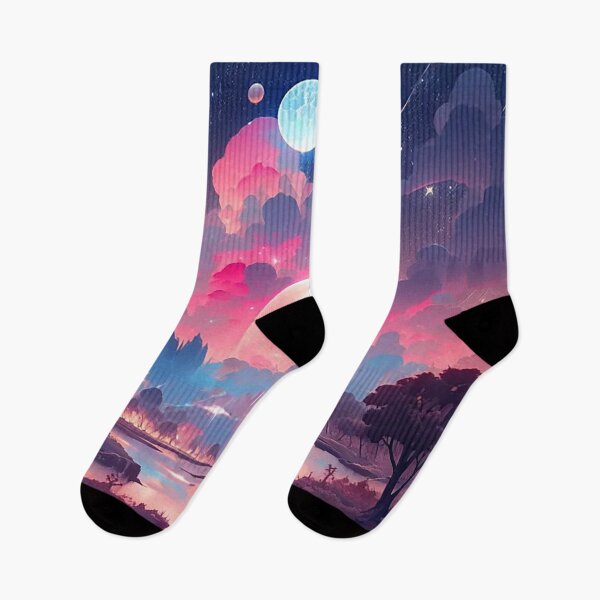 Item preview, Fantasy Meets Reality - Surreal Space and Nature Landscape designed and sold by PaintbrushPlace.