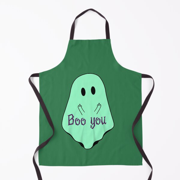 Item preview, "Boo You" Ghost Flipping The Bird - green designed and sold by Decaying-corpse.