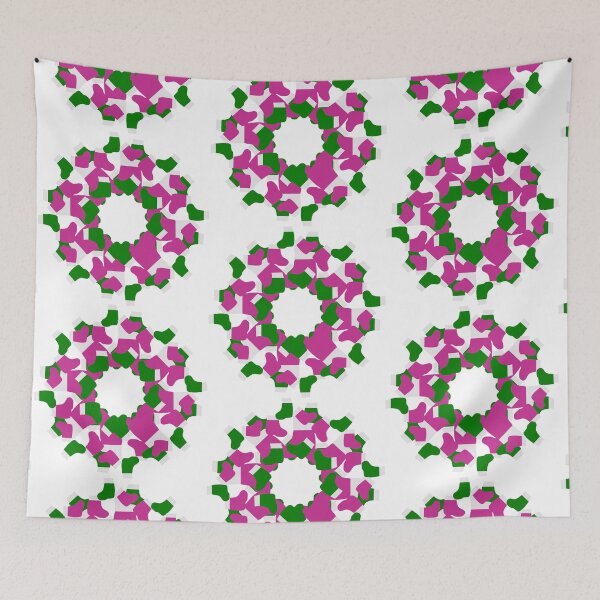Item preview, Hand-drawn Pink and Green Christmas Stockings - Christmas Stocking Pattern designed and sold by Victoria Rose.